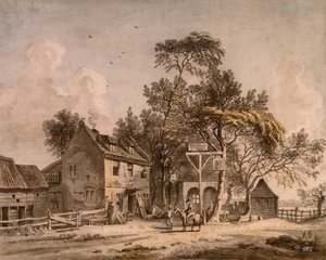 Uma Casa Pública por Paul Sandby, RA de Paul Sandby