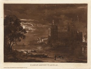 Castelo de Caernarvon (Noite) de Paul Sandby