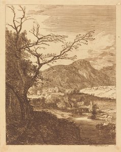 Capriccio com Castelo de Edimburgo e Arthur
