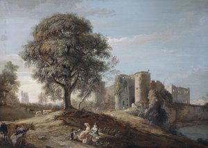 Castelo de Chepstow, década de 1790 de Paul Sandby