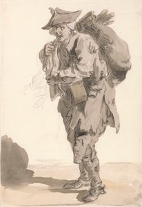 Londres Cries: Carvão pequeno ou pincéis de Paul Sandby