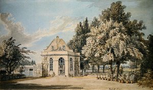 Rackett Lodge, Wandsworth (aguarela sobre lápis sobre papel) de Paul Sandby
