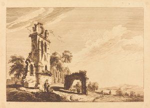 Abadia em ruínas de Paul Sandby