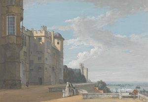 The North Terrace, Castelo de Windsor, Looking West de Paul Sandby