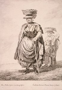 Dois vendedores de ostras, Gritos de Londres, 1760 de Paul Sandby