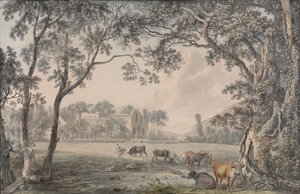 Valle of the Cross Abbey, Denbighshire, 1770-79 de Paul Sandby