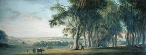 Vista de Windsor, de Snow Hill, no Grande Parque de Paul Sandby