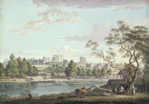 Castelo de Windsor, visto do outro lado do Tamisa (cor de corpo sobre lápis sobre papel) de Paul Sandby