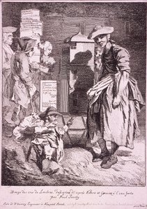 Mulher com um show raro, Gritos de Londres, 1760 de Paul Sandby