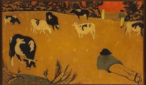 Painel bretão com vacas de Paul Sérusier