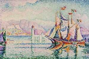 Antibes - De manhã. de Paul Signac