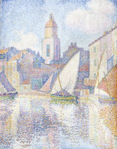 Torre sineira em Saint Tropez, 1896 de Paul Signac
