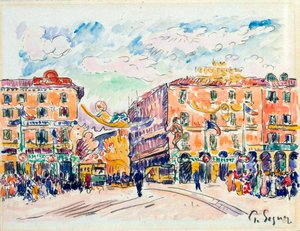 Praça da cidade, c1925. de Paul Signac