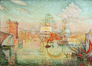Entrada do porto de Marselha de Paul Signac