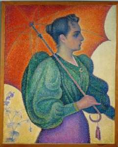 A mulher com o guarda-chuva de Paul Signac