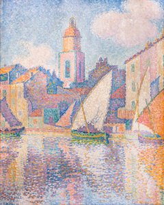 A torre do sino de Saint-Tropez de Paul Signac