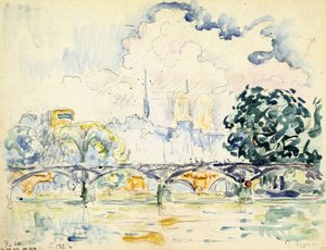 A Pont des Arts de Paul Signac