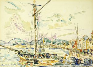 O porto de Saint-Tropez, de Paul Signac