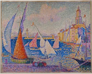 Le Quai, St. Tropez (óleo sobre tela) de Paul Signac