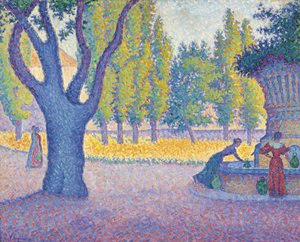 Saint-Tropez, fonte dos piolhos, 1895. de Paul Signac