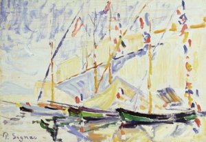 Saint Tropez. Artista: PAUL SIGNAC. Museu: GALERIA COURTAULD  LONDRES  G. BRETAÑA de Paul Signac