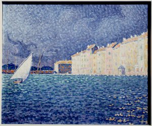 Saint Tropez Pintura de Paul Signac (1863-1935) 1895 Saint Tropez Museu da Anonciada de Paul Signac