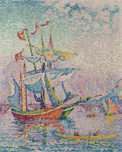O Chifre Dourado. A ponte, 1907 de Paul Signac