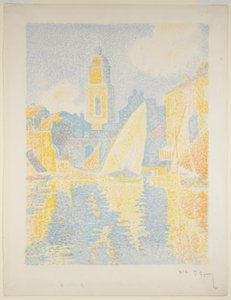 O porto de Saint-Tropez II de Paul Signac