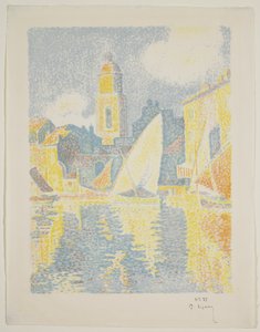O porto de St. Tropez de Paul Signac