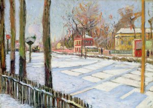 A neve, madeira, 1886 de Paul Signac