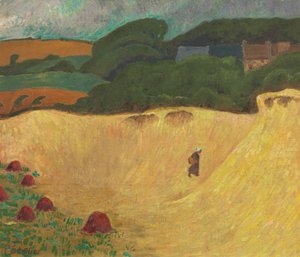 A praia de Les Grands Sables em Le Pouldu, 1890. de Paul Sérusier