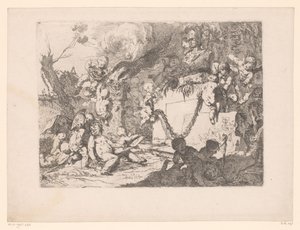 Putti em um santuário de Minerva de Paul Troger