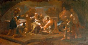 Lavagem dos pés por Paul Troger (1698-1762)