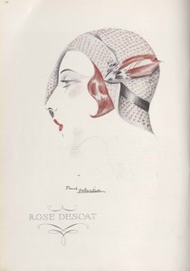 Chapéu Rose Descat, final da década de 1920. de Paul Valentin