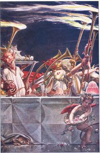 Dê-nos guardas gentis, céus! -Quais foram esses , ilustração de The Tempest, 1908 de Paul Vincent Woodroffe