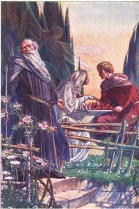 Doce Senhor, você me faz falso, ilustração de The Tempest, 1908 de Paul Vincent Woodroffe