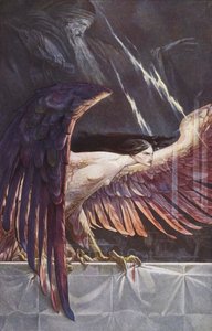 A Tempestade de William Shakespeare, Ato III, Cena 3 (lito colorido) de Paul Vincent Woodroffe