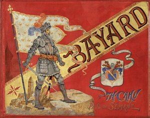 Capa do livro "Bayard" de Theodore Cahu, ilustrado por Paul De Semant (1855-1915) de Paul de Semant