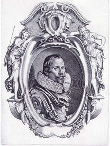 Auto-retrato, gravado por Simon de Passe (1595-1647) 1622 (gravura) de Paul van (after) Somer