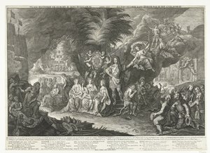 Alegoria do Rei Guilherme III como portador da paz na Europa, 1697
Paz restaurada na Europa pelo Rei Guilherme III / Anno 1697 / La Paix retablie dans l