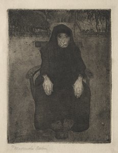 Velha Sentada de Paula Modersohn-Becker