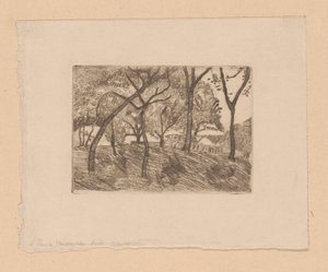 vista da floresta de Paula Modersohn Becker (signed by artist)
