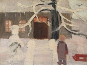 Garoto na neve. Por volta de 1905 de Paula Modersohn Becker