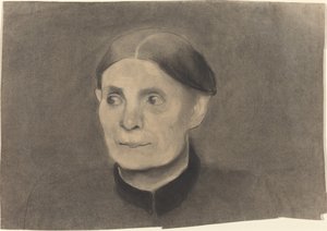 Retrato de uma mulher de Paula Modersohn Becker