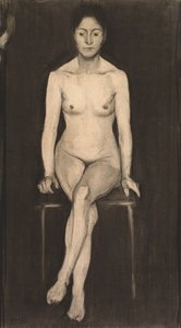 Nu feminino sentado (auto-retrato?) de Paula Modersohn Becker