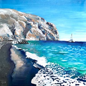Penhascos da Praia de Areia Negra de Pauline Wegman | Key and Sea Creative