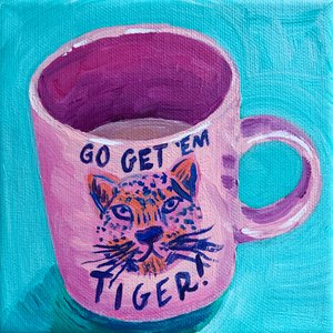 Caneca Pink Tiger de Pauline Wegman | Key and Sea Creative