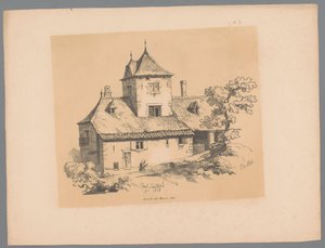 Vista de uma casa de campo em Ixelles
Ixelles (título sobre o objecto)
Vistas pitorescas de Paulus Lauters (título da série)
Etrennes pittoresques pour 1839, par Lauters (título da série)