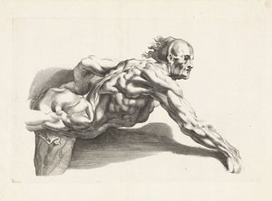 Estudo anatómico do homem inclinado para a frente
O livro de desenho de Peter Paul Rubens (título da série)