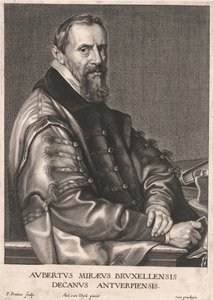 Aubertus Miræus Bruxellensis, Decanus Antuerpiensis de Paulus Pontius